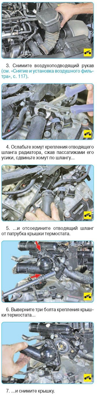 Пошаговая замена термостата на Киа Спортейдж