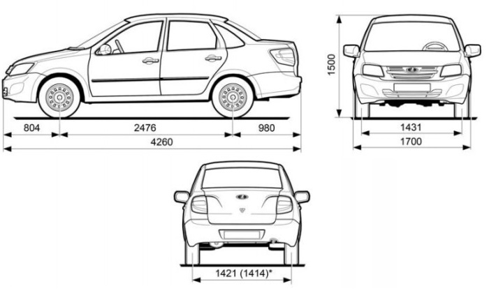 Объем бака Лады Гранта Объем бака Лады Гранта