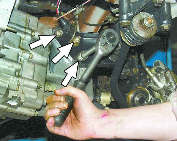 Снятие коробки передач ВАЗ-2109