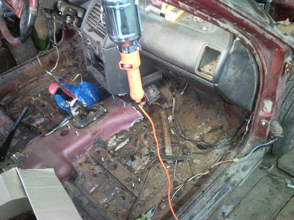 Ремонт днища ВАЗ-2110 своими руками